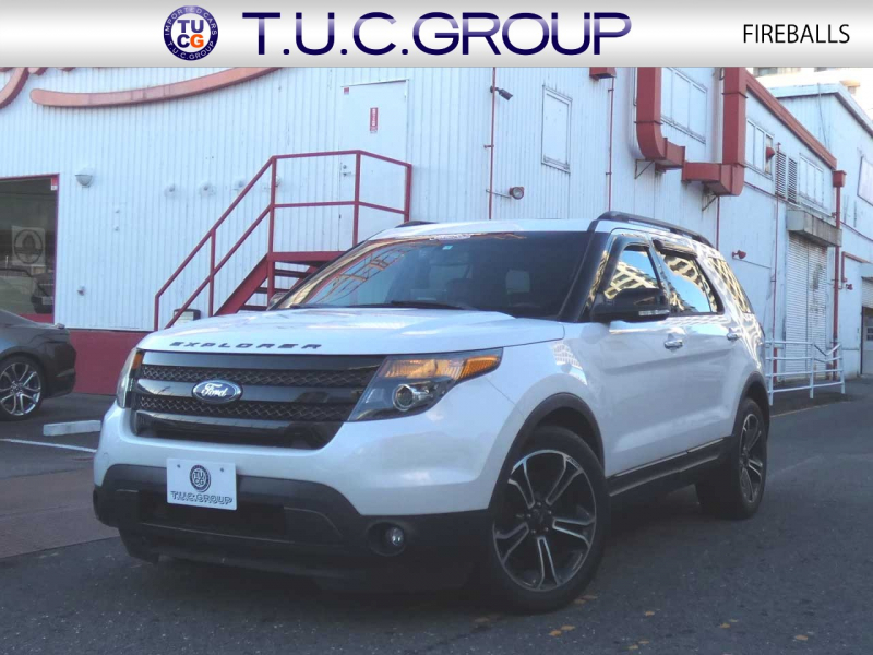 フォード エクスプローラー ｽﾎﾟｰﾂ　国内未導入 2014yﾓﾃﾞﾙ 左ﾊﾝﾄﾞﾙ 黒革 ｻﾝﾙｰﾌ ｼｰﾄﾋｰﾀｰ&ﾍﾞﾝﾁﾚｰﾀｰ 純正20ｲﾝﾁAW ﾅﾋﾞTV Bｶﾒﾗ　2年保証