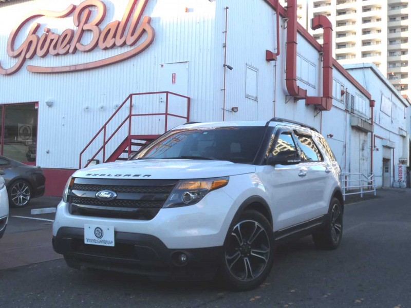 フォード エクスプローラー ｽﾎﾟｰﾂ　国内未導入 2014yﾓﾃﾞﾙ 左ﾊﾝﾄﾞﾙ 黒革 ｻﾝﾙｰﾌ ｼｰﾄﾋｰﾀｰ&ﾍﾞﾝﾁﾚｰﾀｰ 純正20ｲﾝﾁAW ﾅﾋﾞTV Bｶﾒﾗ　2年保証