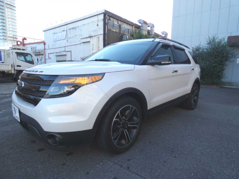 フォード エクスプローラー ｽﾎﾟｰﾂ　国内未導入 2014yﾓﾃﾞﾙ 左ﾊﾝﾄﾞﾙ 黒革 ｻﾝﾙｰﾌ ｼｰﾄﾋｰﾀｰ&ﾍﾞﾝﾁﾚｰﾀｰ 純正20ｲﾝﾁAW ﾅﾋﾞTV Bｶﾒﾗ　2年保証