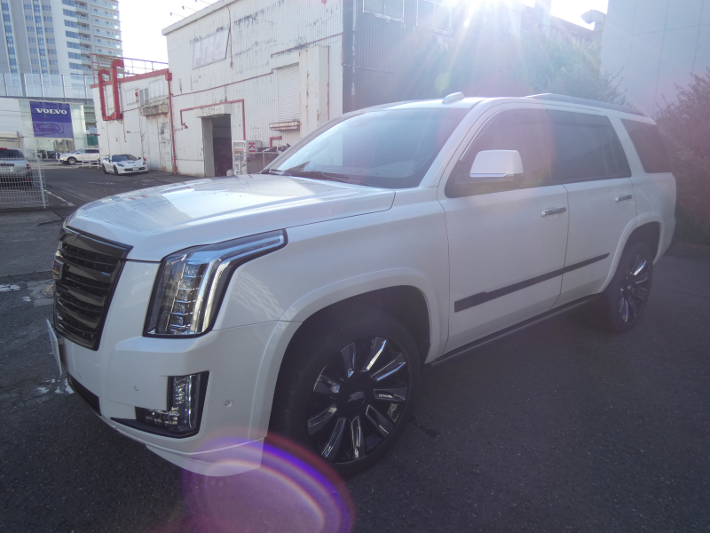 キャデラック エスカレード ﾌﾟﾗﾁﾅﾑ　正規D車 2019年ﾓﾃﾞﾙ 7人乗り3rdｼｰﾄ ｾﾐｱﾆﾘﾝ革 ｻﾝﾙｰﾌ ﾅﾋﾞTV AppleCarPlay ﾌﾘｯﾌﾟﾀﾞｳﾝ ACC ﾌﾞﾗｲﾝﾄﾞｽﾎﾟｯﾄ ｵｰﾄﾃｰﾙｹﾞｰﾄ 全周囲ｶﾒﾗ　2年保証