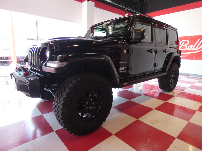 ジープ ラングラー ｱﾝﾘﾐﾃｯﾄﾞ ｻﾊﾗ　正規D車 2020yﾓﾃﾞﾙ 黒革 ｼｰﾄﾋｰﾀｰ 純正ﾅﾋﾞTV 社外ｵｰﾄｽﾃｯﾌﾟ 社外F&Rﾊﾞﾝﾊﾟｰ LEDﾍｯﾄﾞﾗｲﾄ　2年保証