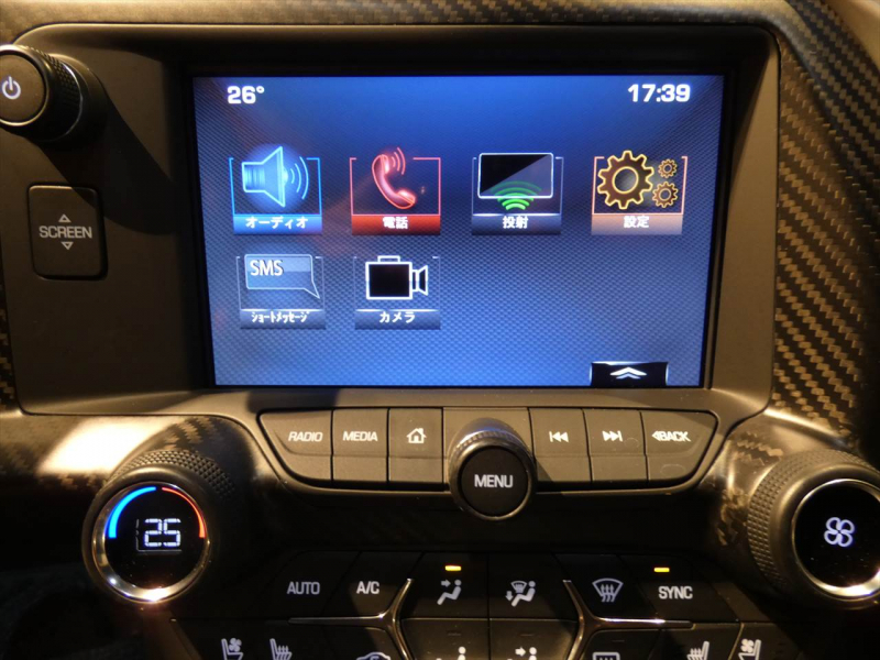 シボレー コルベット Z06　正規D車 2019年最終ﾓﾃﾞﾙ 黒革 ｼｰﾄﾋｰﾀｰ ﾅﾋﾞTV Applecarplay F&Bｶﾒﾗ　2年保証