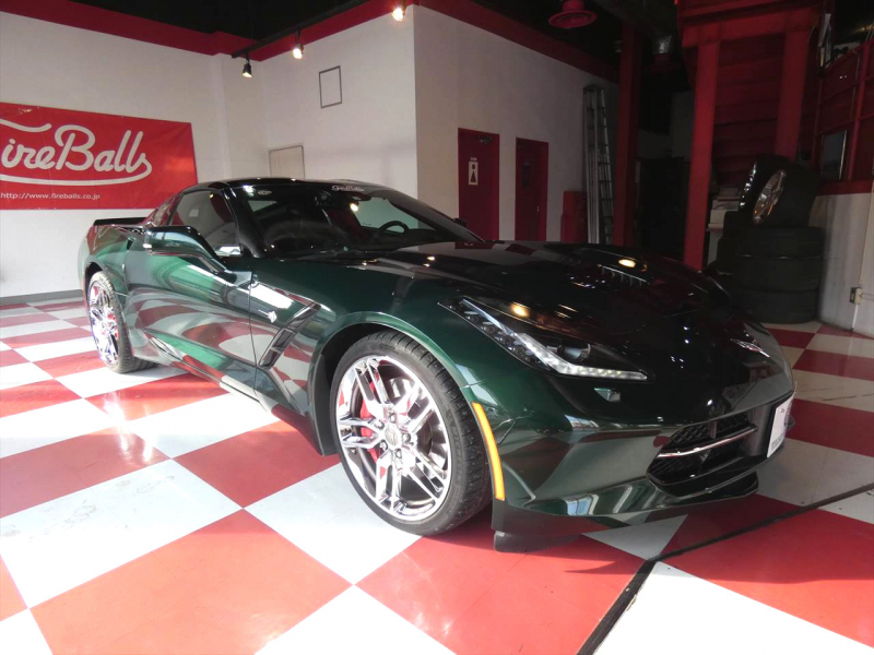 シボレー コルベット Z51　正規D車 2014年ﾓﾃﾞﾙ ﾌﾟﾚｵｰﾀﾞｰ車 茶革 ｼｰﾄﾋｰﾀｰ HUD ﾅﾋﾞTV 専用19/20AW ｷｾﾉﾝ Bｶﾒﾗ　2年保証