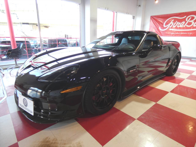 シボレー コルベット Z06　2009yﾓﾃﾞﾙ 6速MT 黒&灰革 HUD Borlaﾏﾌﾗｰ F&Sｶｰﾎﾞﾝｽﾎﾟｲﾗｰ ﾅﾋﾞTV USﾃｰﾙ ETC　2年保証