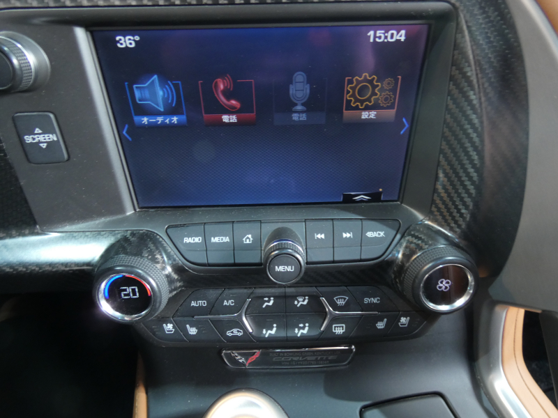 シボレー コルベット Z51　正規D車 2014年ﾓﾃﾞﾙ 茶革 ｸﾞﾗｽﾙｰﾌ ｼｰﾄﾋｰﾀｰ HUD ﾅﾋﾞTV 専用19/20AW ｷｾﾉﾝ Bｶﾒﾗ　2年保証