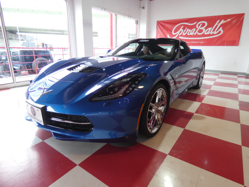 シボレー コルベット Z51　正規D車 2014年ﾓﾃﾞﾙ 茶革 ｸﾞﾗｽﾙｰﾌ ｼｰﾄﾋｰﾀｰ HUD ﾅﾋﾞTV 専用19/20AW ｷｾﾉﾝ Bｶﾒﾗ　2年保証