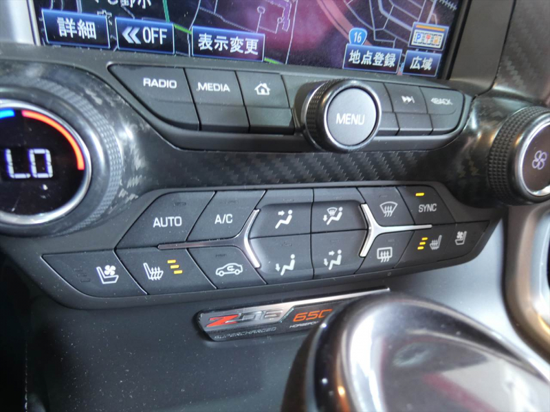 シボレー コルベット Z06　正規D車 2016yﾓﾃﾞﾙ ｽｰﾊﾟｰﾁｬｰｼﾞｬｰ搭載 ｶｰﾎﾞﾝﾙｰﾌ ｼｰﾄﾋｰﾀｰ ﾅﾋﾞTV F&Bｶﾒﾗ　2年保証