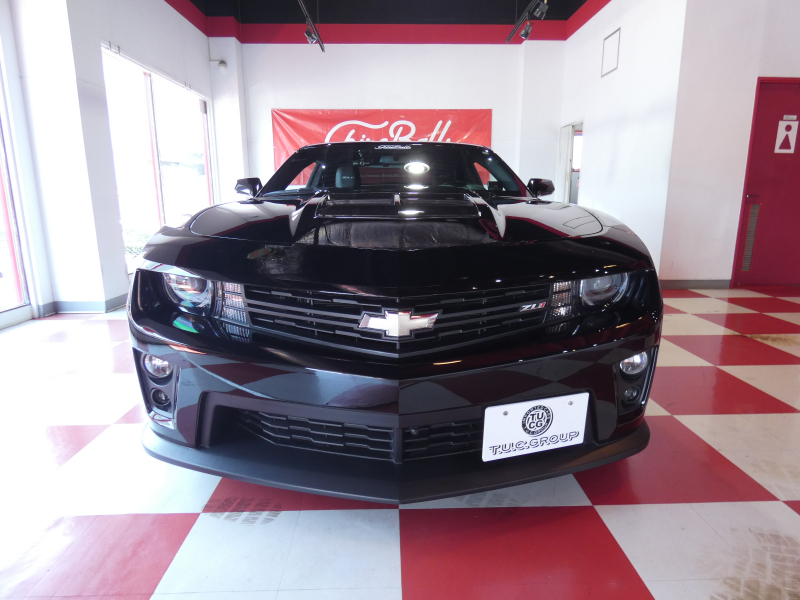 シボレー カマロ ZL1　2013yﾓﾃﾞﾙ 新並 Sﾁｬｰｼﾞｬｰ 黒ｺﾝﾋﾞ革 専用20ｲﾝﾁAW ﾌﾞﾚﾝﾎﾞﾌﾞﾚｰｷ ｼｰﾄﾋｰﾀｰ 社外ﾅﾋﾞTV Bｶﾒﾗ　2年保証