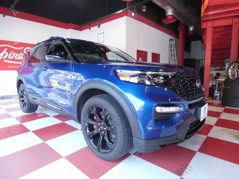 フォード エクスプローラー ST　2023年ﾓﾃﾞﾙ 新並1ｵｰﾅｰ 黒革 ｻﾝﾙｰﾌ Aｶｰﾌﾟﾚｲ ｼｰﾄﾋｰﾀｰ&ﾍﾞﾝﾁﾚｰﾀｰ FSB360ｶﾒﾗ ETC　2年保証