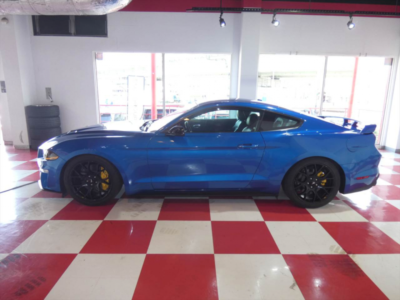 フォード マスタング ｴｺﾌﾞｰｽﾄ ﾌﾟﾚﾐｱﾑ　2019yﾓﾃﾞﾙ ﾊﾟﾌｫｰﾏﾝｽPKG 201A 黒革 車高調 可変ﾊﾞﾙﾌﾞ付社外ﾏﾌﾗｰ 専用19ｲﾝﾁAW　2年保証