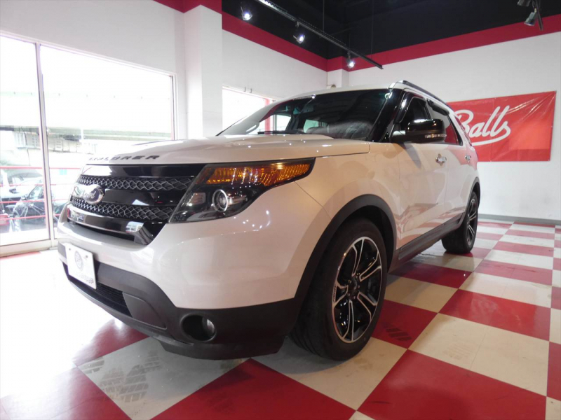 フォード エクスプローラー ｽﾎﾟｰﾂ　国内未導入 2014yﾓﾃﾞﾙ 左ﾊﾝﾄﾞﾙ 黒革 ｻﾝﾙｰﾌ ｼｰﾄﾋｰﾀｰ&ﾍﾞﾝﾁﾚｰﾀｰ 純正20ｲﾝﾁAW ﾅﾋﾞTV Bｶﾒﾗ　2年保証