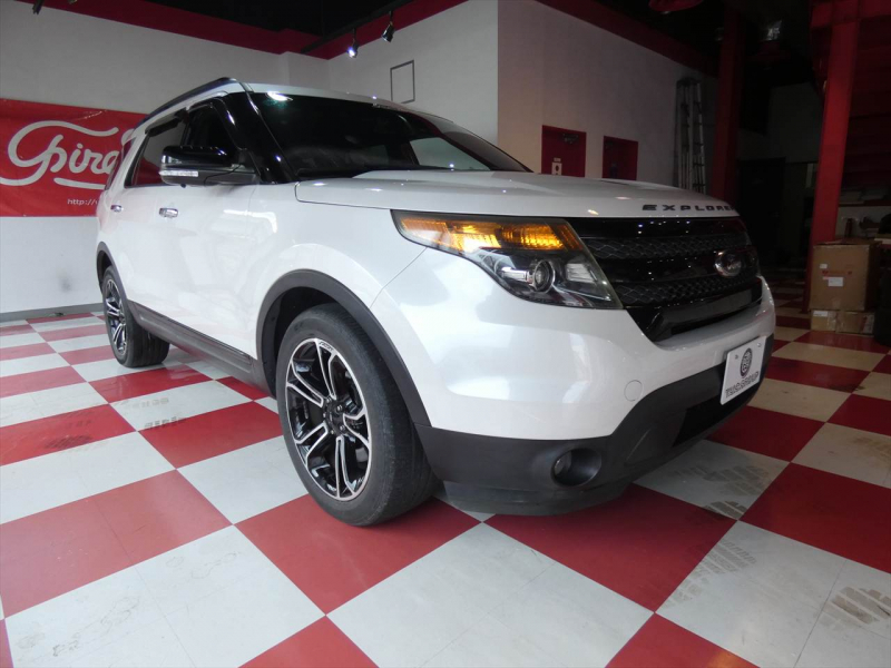 フォード エクスプローラー ｽﾎﾟｰﾂ　国内未導入 2014yﾓﾃﾞﾙ 左ﾊﾝﾄﾞﾙ 黒革 ｻﾝﾙｰﾌ ｼｰﾄﾋｰﾀｰ&ﾍﾞﾝﾁﾚｰﾀｰ 純正20ｲﾝﾁAW ﾅﾋﾞTV Bｶﾒﾗ　2年保証