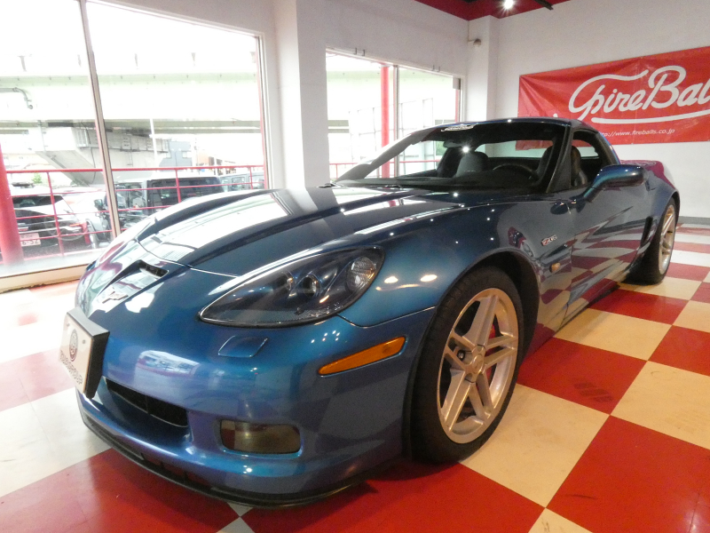 シボレー コルベット Z06　正規D車 2008yﾓﾃﾞﾙ 6速MT 黒革 可変ﾏﾌﾗｰ ﾃﾞｨｽﾌﾟﾚｲｵｰﾃﾞｨｵﾓﾆﾀｰ　2年保証