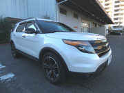 フォード エクスプローラー ｽﾎﾟｰﾂ　国内未導入 2014yﾓﾃﾞﾙ 左ﾊﾝﾄﾞﾙ 黒革 ｻﾝﾙｰﾌ ｼｰﾄﾋｰﾀｰ&ﾍﾞﾝﾁﾚｰﾀｰ 純正20ｲﾝﾁAW ﾅﾋﾞTV Bｶﾒﾗ　2年保証