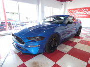 フォード マスタング ｴｺﾌﾞｰｽﾄ ﾌﾟﾚﾐｱﾑ　2019yﾓﾃﾞﾙ ﾊﾟﾌｫｰﾏﾝｽPKG 201A 黒革 車高調 可変ﾊﾞﾙﾌﾞ付社外ﾏﾌﾗｰ 専用19ｲﾝﾁAW　2年保証