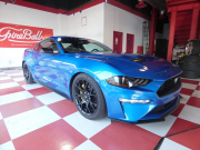 フォード マスタング ｴｺﾌﾞｰｽﾄ ﾌﾟﾚﾐｱﾑ　2019yﾓﾃﾞﾙ ﾊﾟﾌｫｰﾏﾝｽPKG 201A 黒革 車高調 可変ﾊﾞﾙﾌﾞ付社外ﾏﾌﾗｰ 専用19ｲﾝﾁAW　2年保証